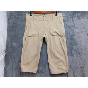 Columbia Pants Womens 8 Beige Capri Water Resistant Omni-Shield Hiking